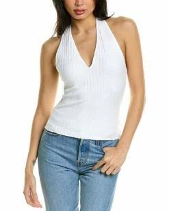 Vince Ribbed Halter Tank Women Sweaters & Knits