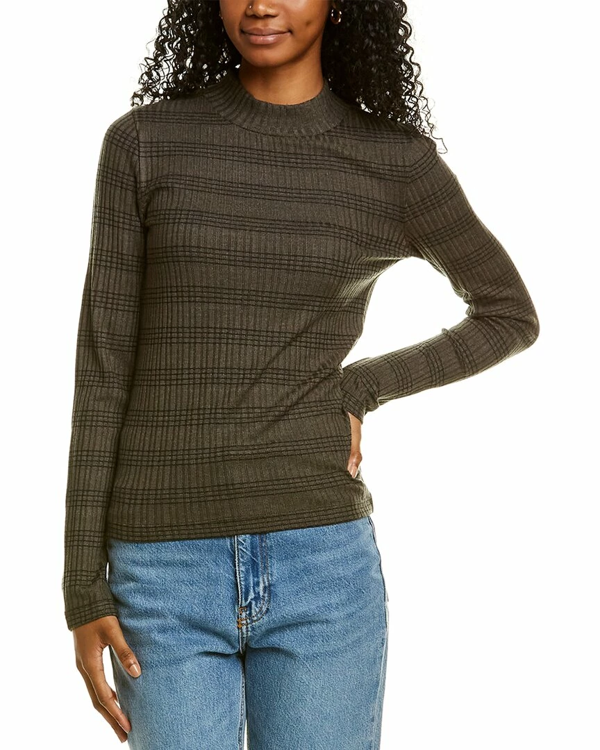 Vince Variegated Rib Striped Mock Neck Sweater Women Sweaters & Knits 3 Vince Variegated Rib Striped Mock Neck Sweater Women Sweaters & Knits