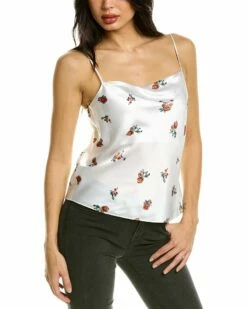 Vince Draped Silk Cami Women Tops