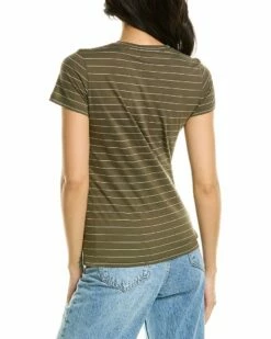Vince Striped Essential T-Shirt Women Sweaters & Knits -Vince shop 1411704245 RLLZ 2