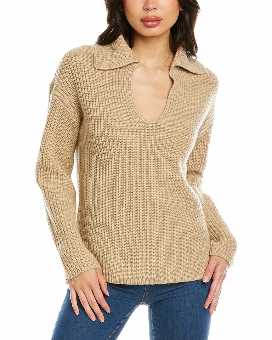 Vince V-Neck Collared Wool & Cashmere-Blend Pullover Women Sweaters & Knits 3 Vince V-Neck Collared Wool & Cashmere-Blend Pullover Women Sweaters & Knits