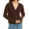 Vince Crochet Wool & Cashmere-Blend Cardigan Women Sweaters & Knits