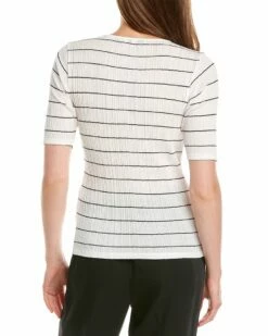 Vince Elbow-Sleeve T-Shirt Women Sweaters & Knits -Vince shop 1411806828 RLLZ 2