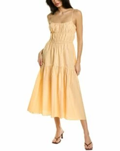 Vince Ruched Cami Dress Women Dresses