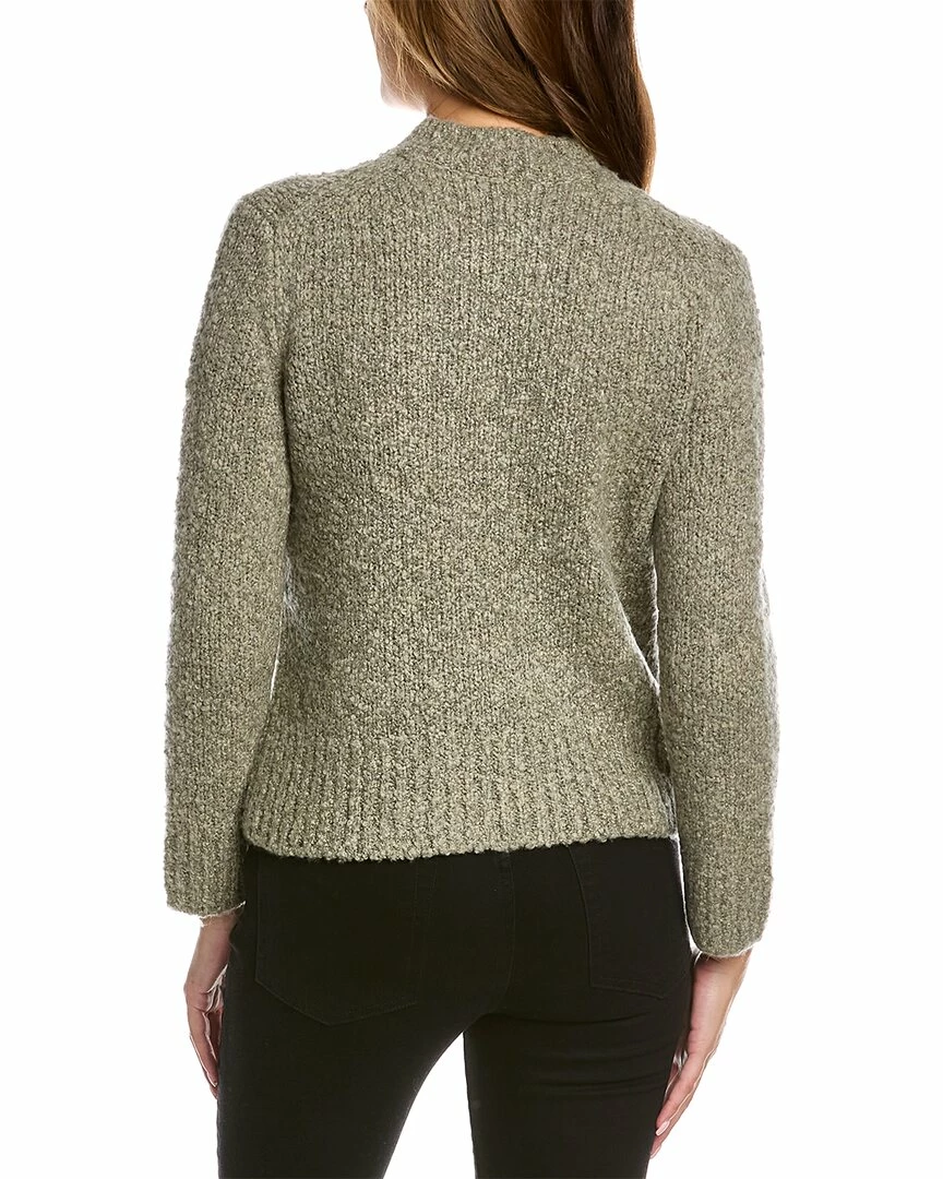 Vince Textured Mock Neck Wool, Cashmere & Silk-Blend Sweater Women Sweaters & Knits 4 Vince Textured Mock Neck Wool, Cashmere & Silk-Blend Sweater Women Sweaters & Knits - Image 2