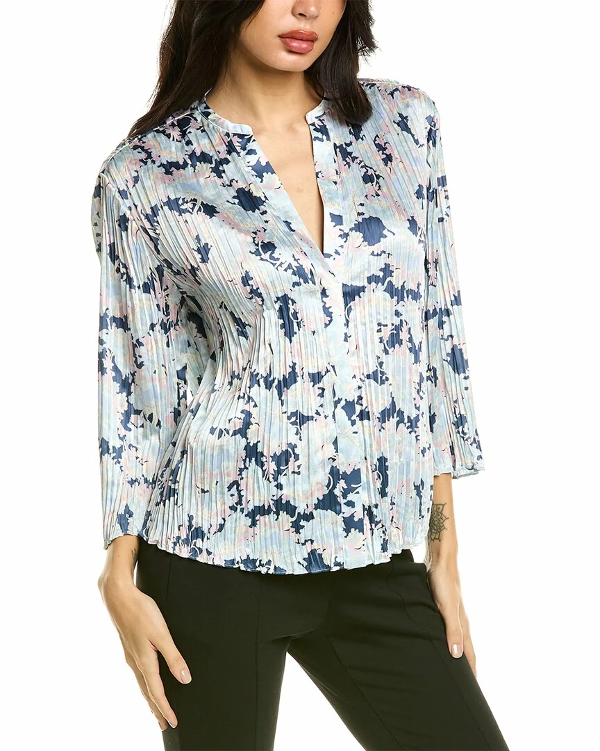 Vince Pleated Blouse Women Tops 3 Vince Pleated Blouse Women Tops
