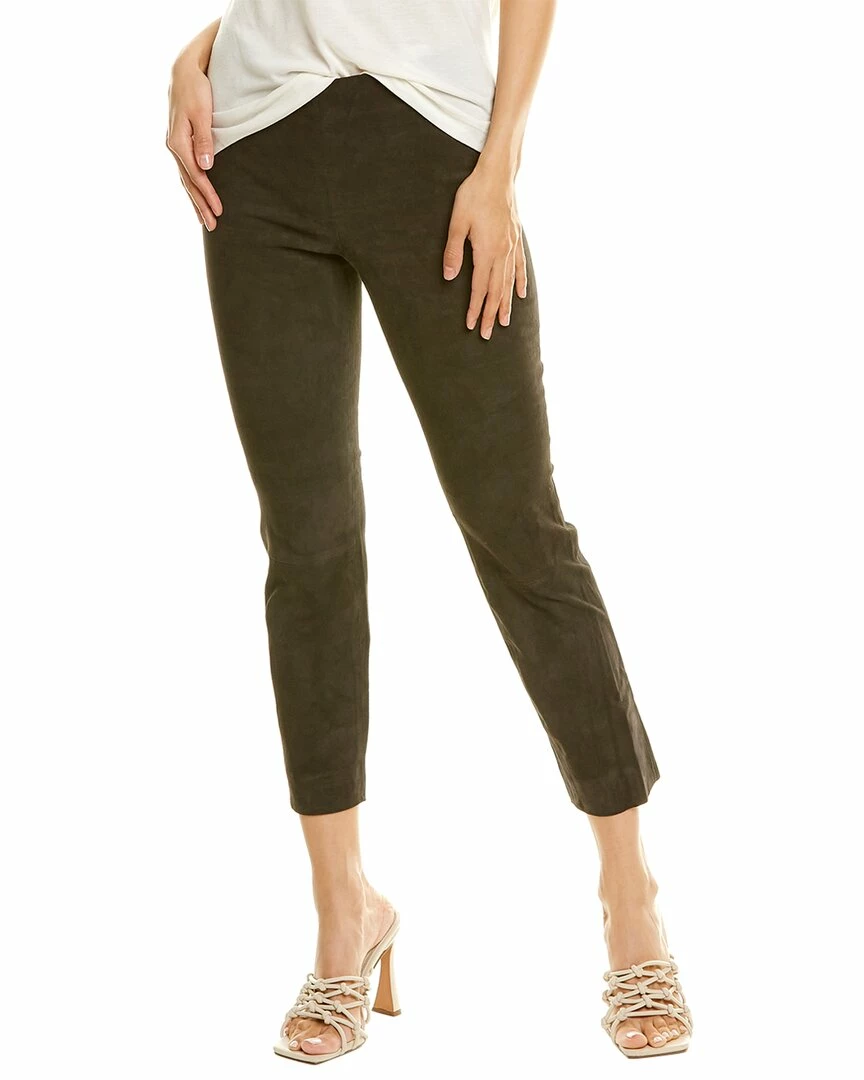 Vince Split Hem Suede Legging Women Pants 3 Vince Split Hem Suede Legging Women Pants