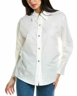 Vince Tie Back Shirt Women Tops