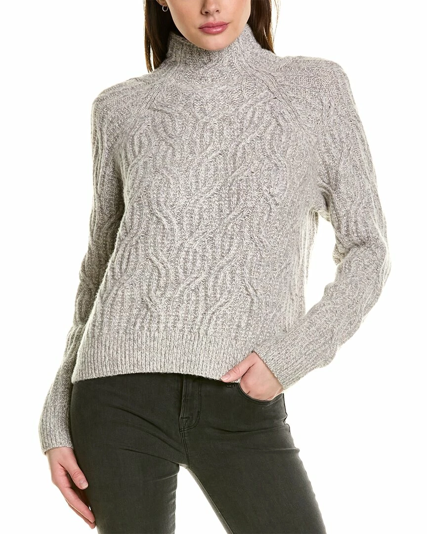 Vince Texture Cable Turtleneck Wool & Cashmere-Blend Sweater Women Sweaters & Knits 3 Vince Texture Cable Turtleneck Wool & Cashmere-Blend Sweater Women Sweaters & Knits
