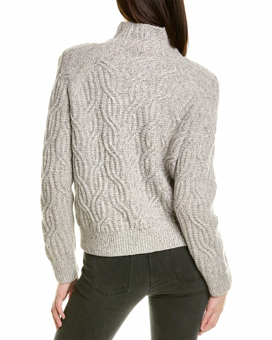 Vince Texture Cable Turtleneck Wool & Cashmere-Blend Sweater Women Sweaters & Knits 4 Vince Texture Cable Turtleneck Wool & Cashmere-Blend Sweater Women Sweaters & Knits - Image 2